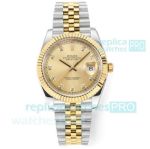 DD Factory Swiss Cal.3235 clone Rolex Datejust II two-tone Jubilee Watch gold dial diamond 